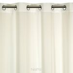 Zasłona na przelotkach 140x250 RITA jednokolorowa kremowa z miękkiej tkaniny - 4