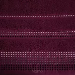 Ręcznik 50x90 POLA bakłażan z kolorową bordiurą zakończoną stebnowaniem 500 g/m2 - 3