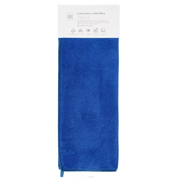 Ściereczka z mikrofibry 40x40 TALA granatowa szybkoschnąca puszysta Design 91