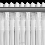 Firana na taśmie 350x270 ARLETA biała z szyfonu z delikatnym połyskiem - 10