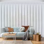 Firana na taśmie 350x270 ARLETA biała z szyfonu z delikatnym połyskiem - 12