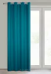 Zasłona na przelotkach 135x250 LOGAN zaciemniająca morska jednokolorowa z półmatowej tkaniny - 8