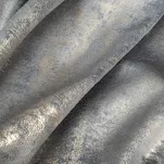 Zasłona na taśmie 140x270 RENIA welwetowa srebrna z szampańskim przecieranym wzorem - 3