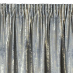 Zasłona na taśmie 140x270 RENIA welwetowa srebrna z szampańskim przecieranym wzorem - 4