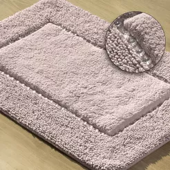 Dywanik bawełniany 50x70 CHIC różowy zdobiony kryształkami