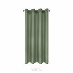Zasłona na przelotkach 140x175 RITA jednokolorowa oliwkowa z miękkiej tkaniny - 6