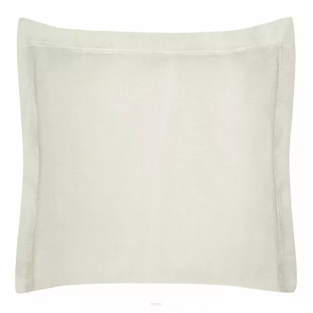 Poszewka bawełniana NOVAC beżowa 40x40 z 3 cm zakładką