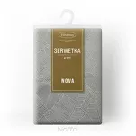 Serwetka 30x40 ISLA srebrna z żakardowym wzorem liści bananowca 4 szt. - 2