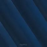 Zasłona na przelotkach 140x250 RITA jednokolorowa ciemny niebieski z miękkiej tkaniny - 4