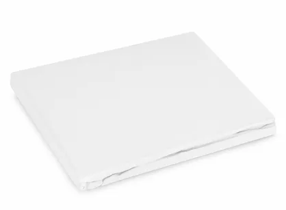 Prześcieradło z bawełny renforce z gumką 220x200 białe BASIC