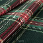 Obrus świąteczny 145x260 AURORA zielony czerwony bawełniany w kratkę - 3