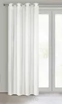 Zasłona gotowa na przelotkach 140x250 ADORE biała z jednobarwnej gładkiej tkaniny Design 91 - 10