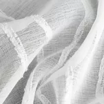 Firana na przelotkach 140x250 FELICJA biała z etaminy zdobiona geoetryczną aplikacją - 7