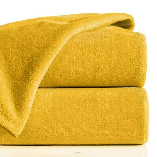 Ręcznik 70x140 AMY szybkoschnący musztardowy z mikrofibry