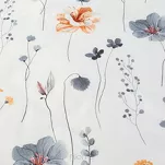 Pościel bawełniana 140x200 LEA 10 biała wzór kwiatowy dwustronna Design 91 - 4