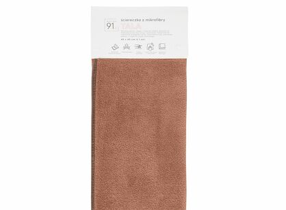 Ściereczka z mikrofibry 40x40 TALA pudrowa szybkoschnąca puszysta Design 91