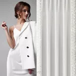 Zasłona na taśmie 140x270 ROSES 14 Eva Minge welwetowa kremowa aplikacja róż 3D - 10