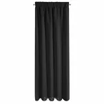 Zasłona na taśmie 135x270 PARISA zaciemniająca czarna jednokolorowa Design 91 - 6