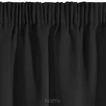 Zasłona na taśmie 135x270 PARISA zaciemniająca czarna jednokolorowa Design 91 - 5