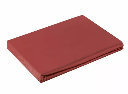 Prześcieradło z satyny bawełnianej z gumką NOVA 3 czerwone 140x200