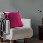 Poszewka welwetowa 45x45 GAJA 2 jednokolorowa amarantowa obszyta lamówką - 4