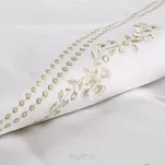 Pościel z makosatyny 160x200 REINA 53 biała subtelny beżowy haft Reina Line - 3