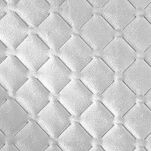 Narzuta welwetowa 200x220 DIMON biała pikowana w geometryczny wzór - 4