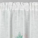 Zazdrostka gotowa w tunelu 150x60 ASTEJA biała z różowym wzorem kwiatów i bawełnianą koronką - 3