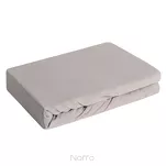 Prześcieradło z bawełny jersey 3 z gumką srebrne 140x200 - 5