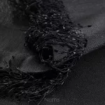 Bieżnik 40x140 JASPER czarny wykończony wyrazistymi frędzlami z kolekcji Premium - 3