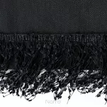 Bieżnik 40x140 JASPER czarny wykończony wyrazistymi frędzlami z kolekcji Premium - 2