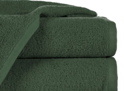 Ręcznik bawełniany 100x150 GŁADKI 2 jednokolorowy ciemna zieleń