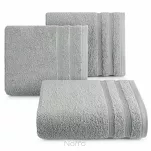 Ręcznik bawełniany 30x50 ALINE srebrny z wypukłą tkaną bordiurą - 4