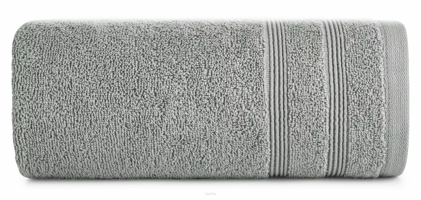 Ręcznik bawełniany 30x50 ALINE srebrny z wypukłą tkaną bordiurą