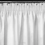 Zasłona na taśmie 140x270 MILI zaciemniająca typu dimout biała z geometrycznym srebrnym nadrukiem - 9