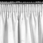 Zasłona na taśmie 140x270 MILI zaciemniająca typu dimout biała z geometrycznym srebrnym nadrukiem - 10