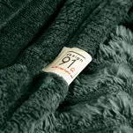 Koc 150x200 SOFT ciemna zieleń puszysty typu flano z wytłaczanym wzorem Design 91 - 3