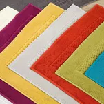 Dywanik bawełniany 50x70 CALEB miodowy z delikatnym tłoczeniem krateczki - 5