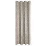 Zasłona na przelotkach 140x250 KORNELIA welwetowa jasny beż złocisty marmurkowy nadruk - 5