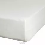 Prześcieradło z bawełny jersey z gumką kremowe 120x200 Design 91 - 4