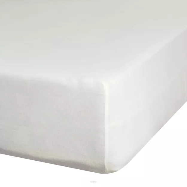Prześcieradło z bawełny jersey z gumką kremowe 120x200 Design 91