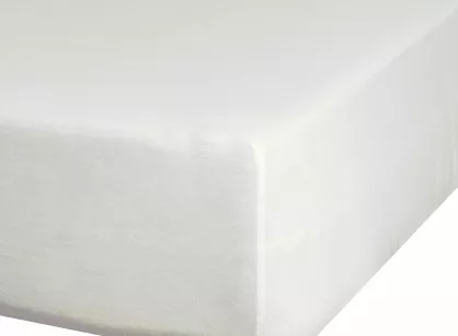 Prześcieradło z bawełny jersey z gumką kremowe 120x200 Design 91