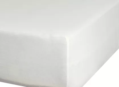 Prześcieradło z bawełny jersey z gumką kremowe 120x200 Design 91