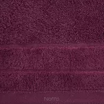 Ręcznik bawełniany 70x140 DAMLA amarantowy gładki z subtelną bordiurą 500 g/m2 - 2