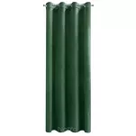 Zasłona na przelotkach 215x250 MELANIE welwetowa ciemna zieleń o aksamitnej strukturze - 7