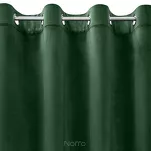 Zasłona na przelotkach 215x250 MELANIE welwetowa ciemna zieleń o aksamitnej strukturze - 4