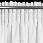 Zasłona na taśmie 140x270 RITA jednokolorowa biała z miękkiej tkaniny - 11