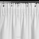 Zasłona na taśmie 140x270 RITA jednokolorowa biała z miękkiej tkaniny - 10