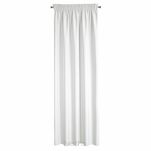 Zasłona na taśmie 140x270 RITA jednokolorowa biała z miękkiej tkaniny - 8