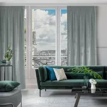 Zasłona na taśmie 135x300 ROSA welwetowa srebrna Design 91 - 6